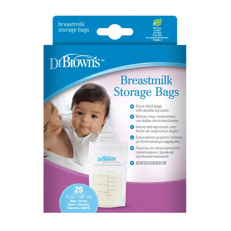 Dr. Brown's Breast Milk Storage Bags, 25 pcs.