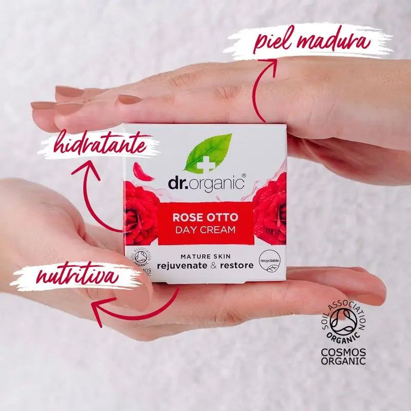 Dr.Organic Rosa Damascena Mature Skin Day Cream, 50 ml