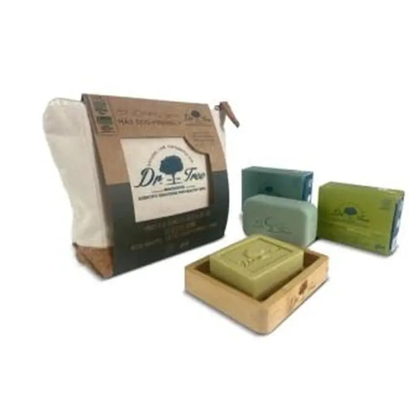 Dr. Tree Toiletry Bag Travel Kit Solid Shampoo Gel + Magnet Solid Holder