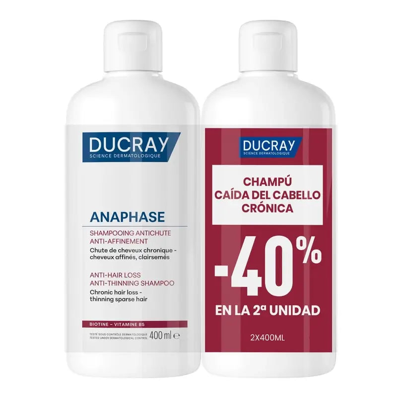 Ducray Anaphase Cronic Anti-Hair Loss Shampoo Duo Pack 2x400ml