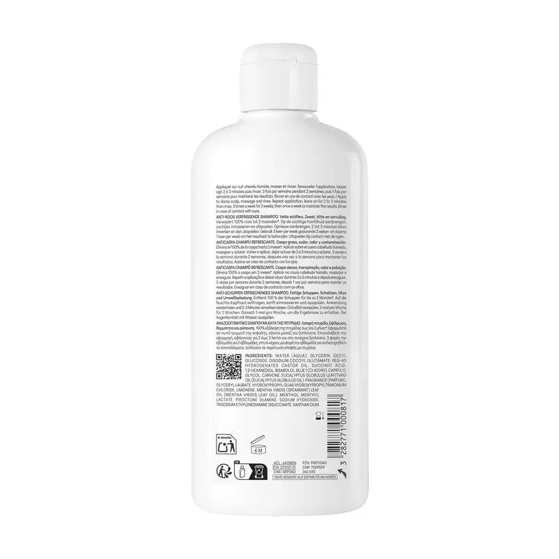 Ducray Kelual Squanorm Refreshing Shampoo, 400 ml