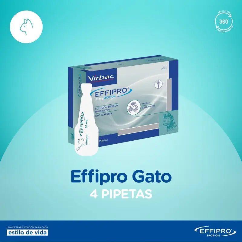 Effipro 50 Mg Spot-On Cats, 4 Pipettes