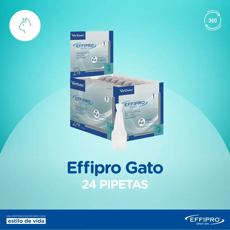 Effipro 50 Mg Spot-On Cats, 24 Pipettes