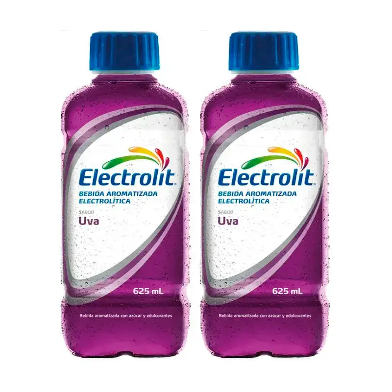 Electrolit Grape Electrolyte Drink, Pack 2 x 625 ml