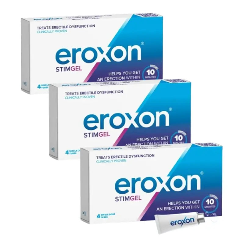 Eroxon Stimgel Erectile Dysfunction Gel, 3 x 4 single-dose tubes
