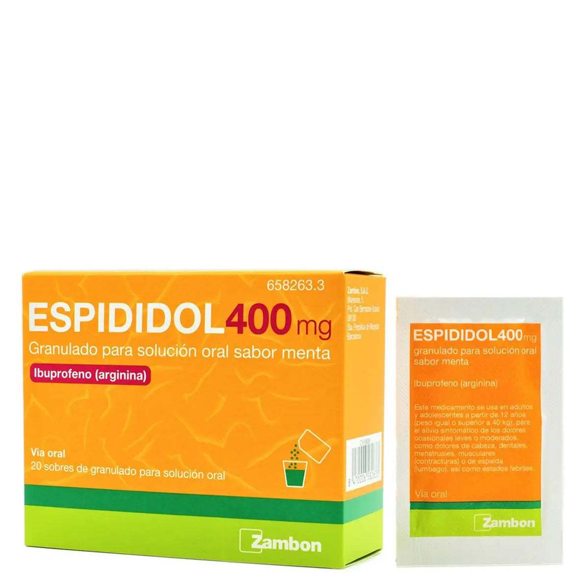 Espididol 400 mg Granules for Oral Solution Mint Flavour, 20 sachets