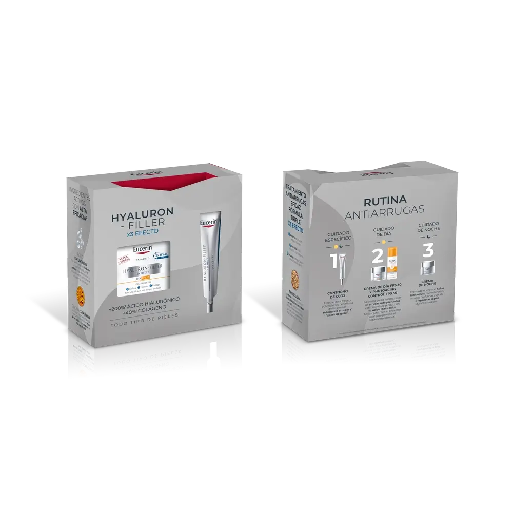 Eucerin Pack Hyluron-Filler Day Cream SPF30 + Eye Contour 15ml