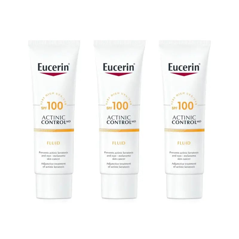 Eucerin Solar Actinic Control Md Fluid Spf 100, 3X80 Ml