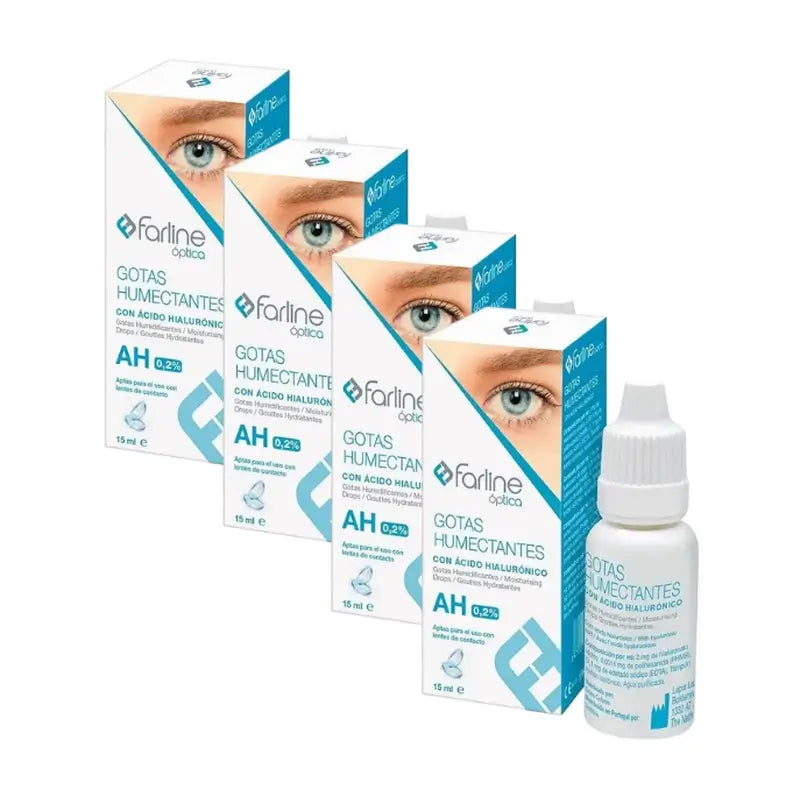 Farline Farline Moisturising Drops 0,2% Hyaluronic Acid, 4X15 Ml