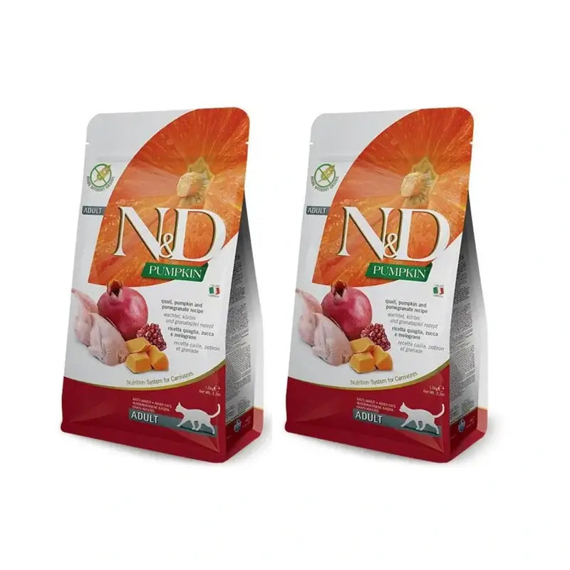 Farmina N&D Cat Pumpkin Quail 5Kgr, Cat Food, Pack Of 2