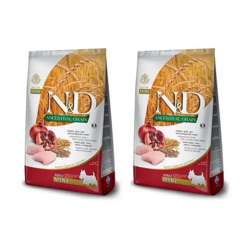 Farmina N&D Dog Ancestral Light Mini 2,5Kg, Dog Food, Pack Of 2