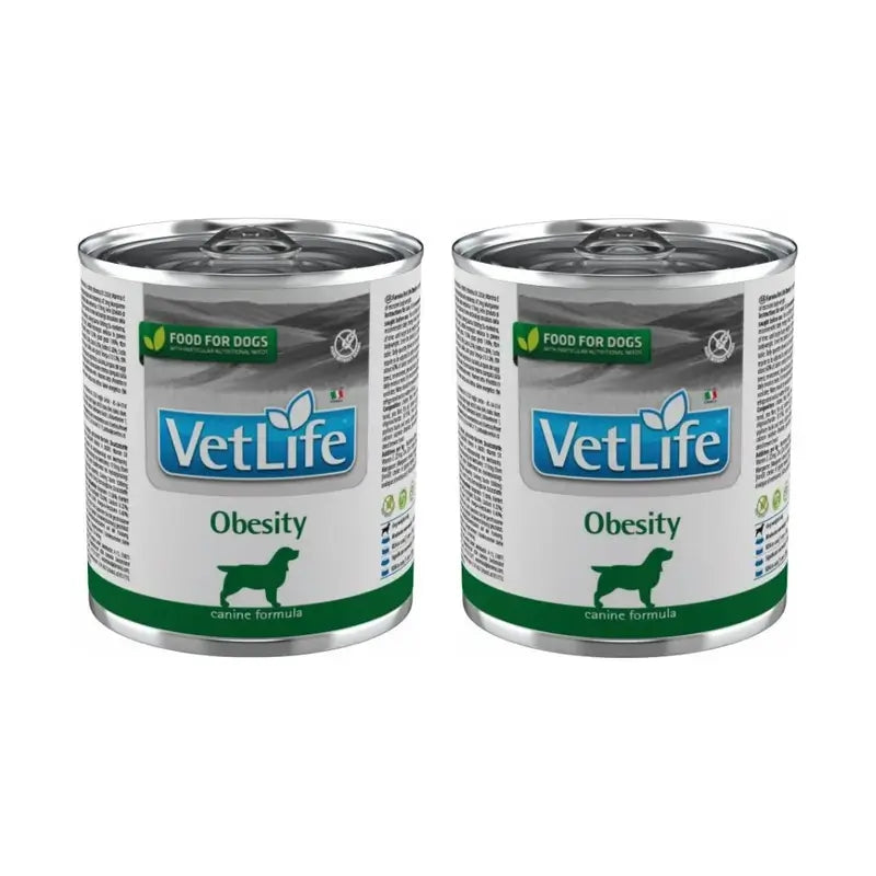 Farmina Vet Natural Diet Dog Obesity 6X300Gr, Wet Dog Food, Pack Of 2