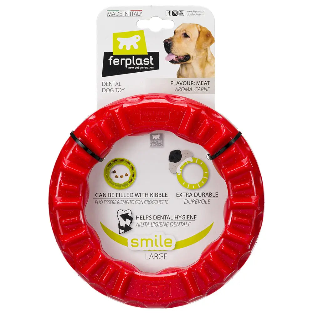 Buy Ferplast Dog Toy Smile L Red Dog Ring Unit at the best