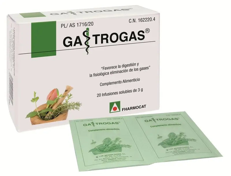 Fharmocat Gastrogas, 20 Sobres De 3 Gr