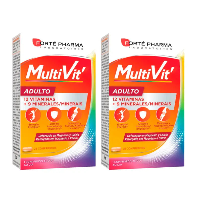 Forté Pharma Duplo Energy Multivitamins Adult 2 x 28 tablets