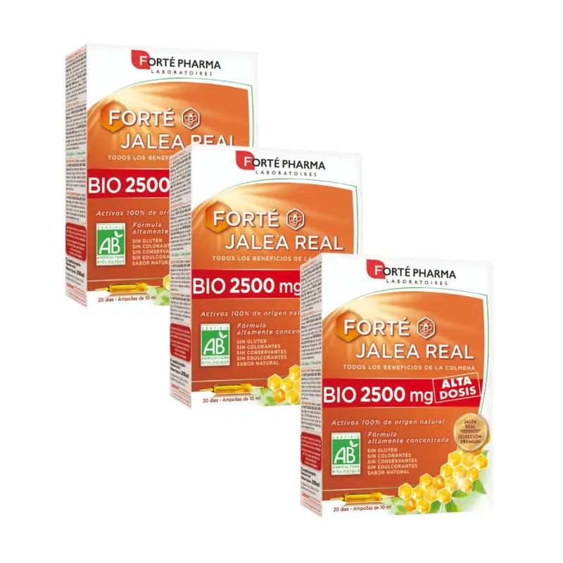 Forté Pharma Triplo Forté Royal Jelly Bio 2500 mg 3 x 20 Amp x 10 ml