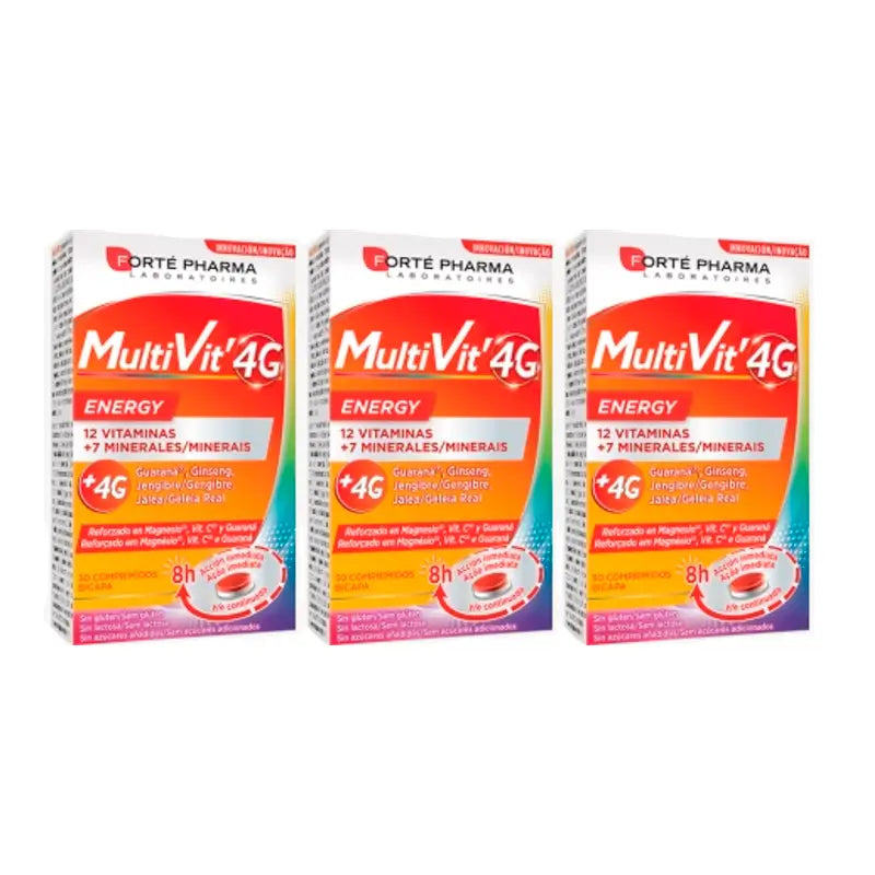 Forté Pharma Triplo Multivit 4 g Energy