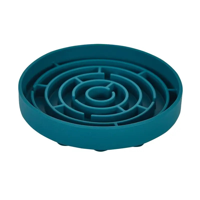 Freedog Bowl Soft Slow Food Blue Teal 18 X 18 X 3.4 Cm