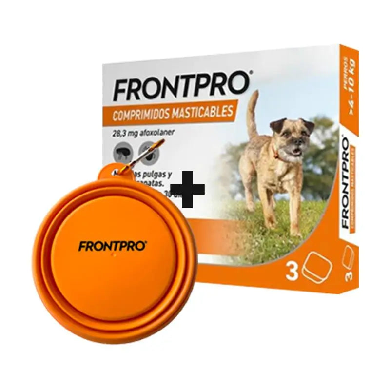 Frontpro Dewormer For Dogs 4-10 Kg (M), 3 Chewable Tablets