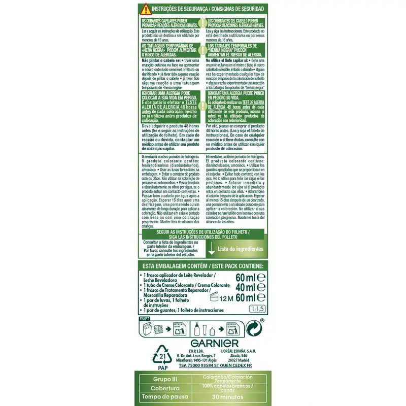 Garnier Nutrisse Very Light Blonde Permanent Colour No. 9 , 160 ml