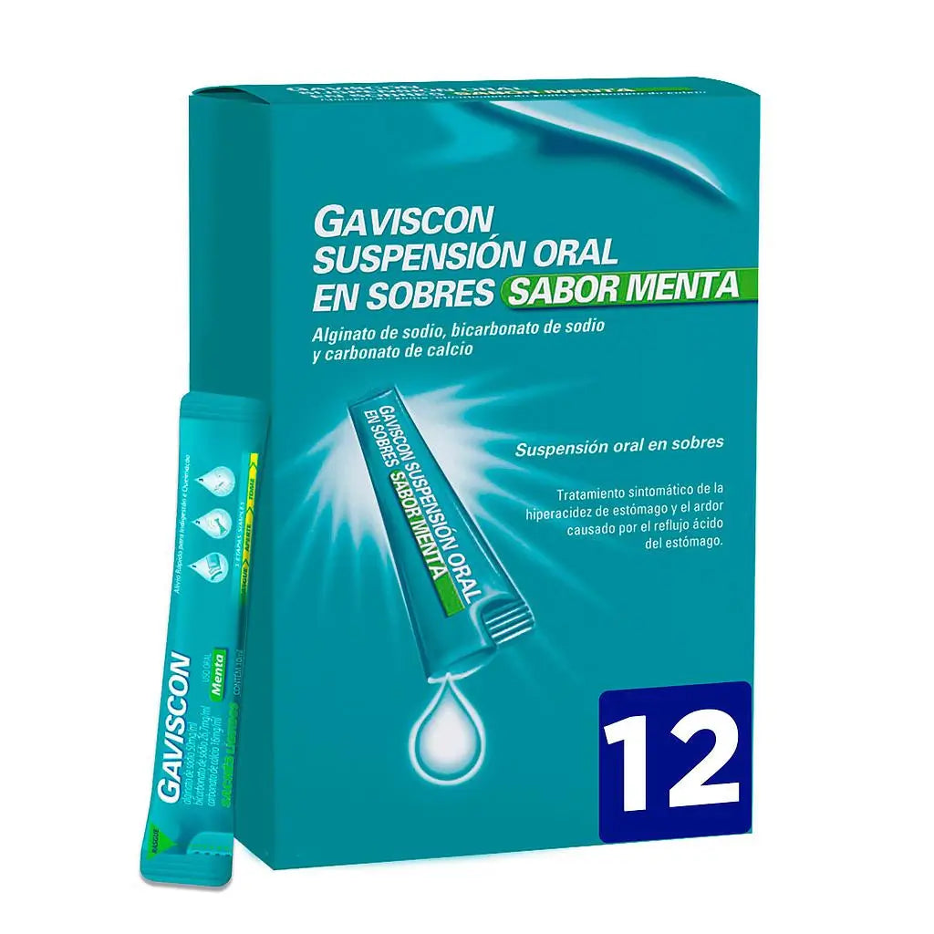 Gaviscon 12 sachets Mint Flavour