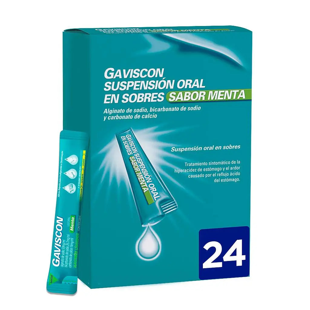 Gaviscon 24 Sachets Peppermint Flavour