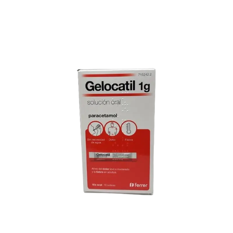Gelocatil 1g Oral Solution, 10 Sachets