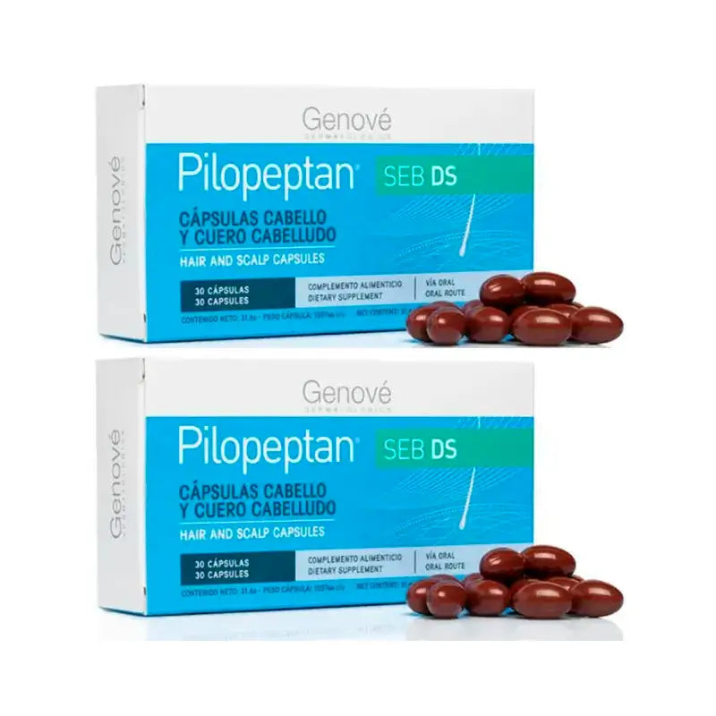 Genové Pilopeptan SEB DS, Pack 2 x 30 capsules