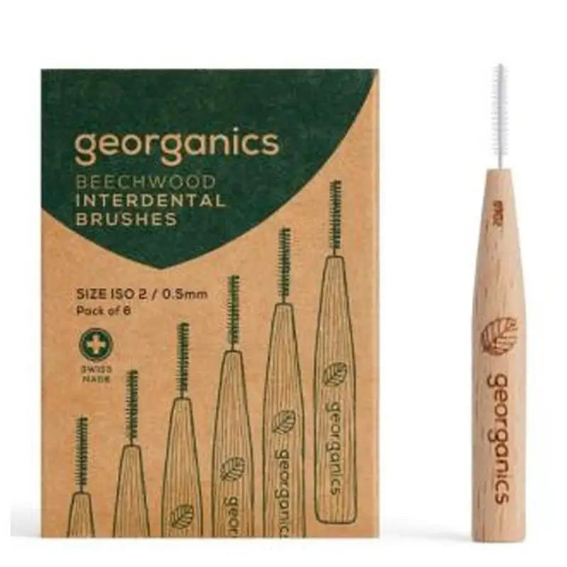 Georganics Cepillo Interdental Madera De Haya 2
