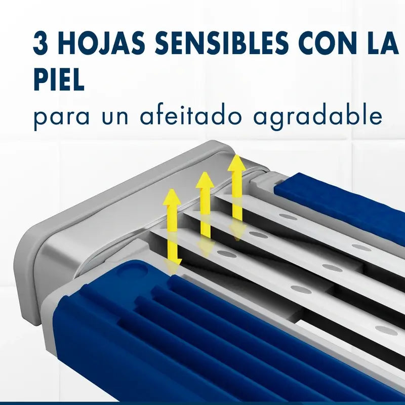 Gillette Blue3 Smooth 8+4 Men's Disposable Razors 40° Pivoting Head & Lubricating Strip , 12 pcs.