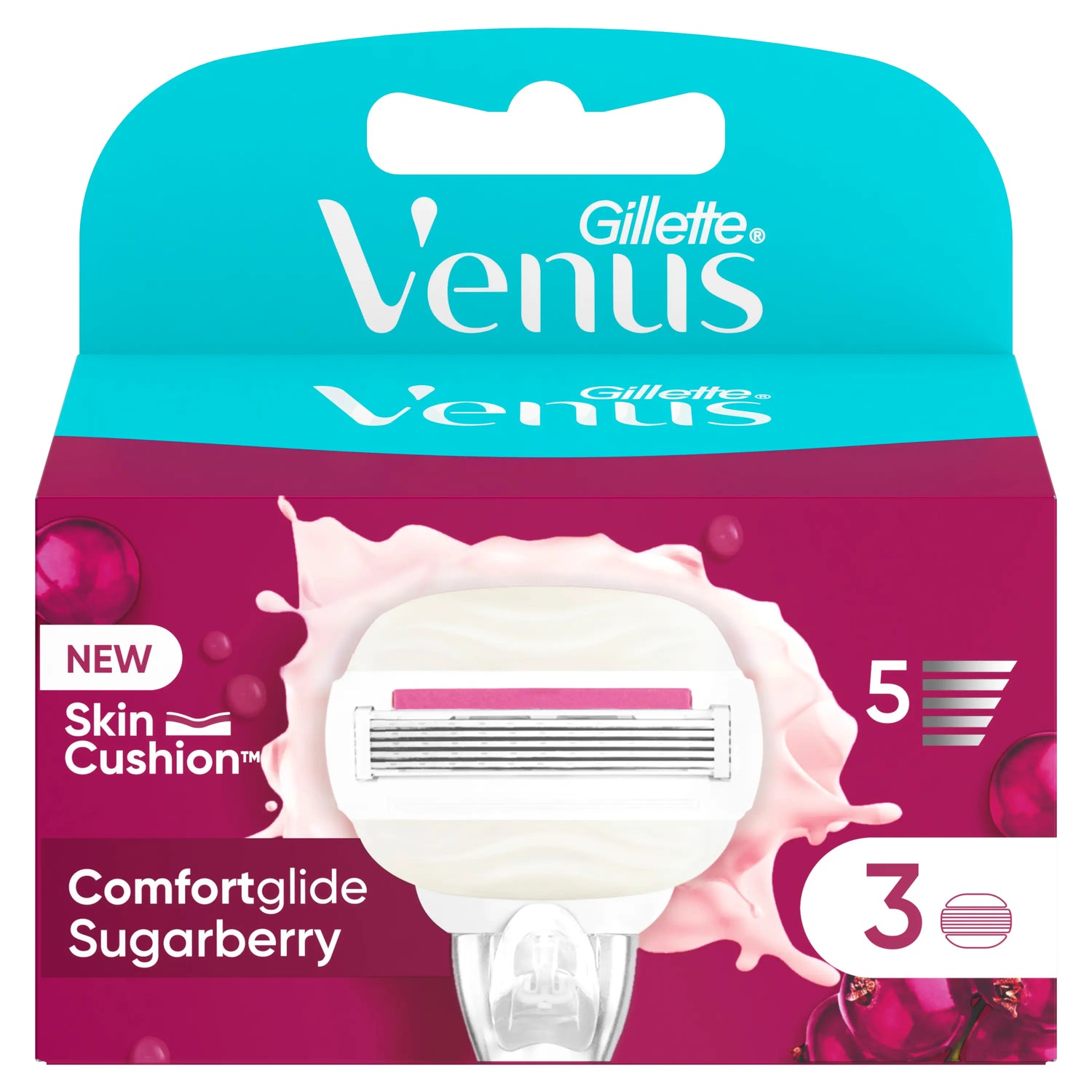 Venus Comfortglide Sugarberry With Olay , 3 units