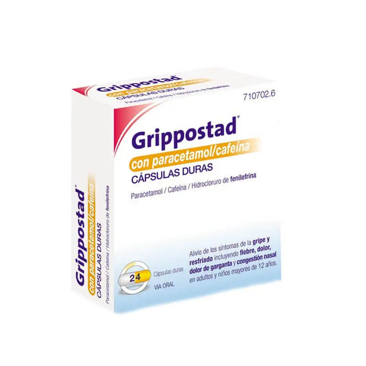 Grippostad with Paracetamol/Caffeine 24 capsules