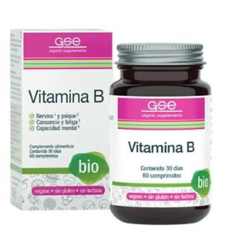 Gse Vitamina B Comlex 60 Comprimidos Bio Vegan