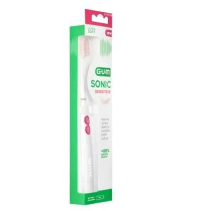 Gum Cepillo Elec Sonic Sensitive Pilas 1 Un