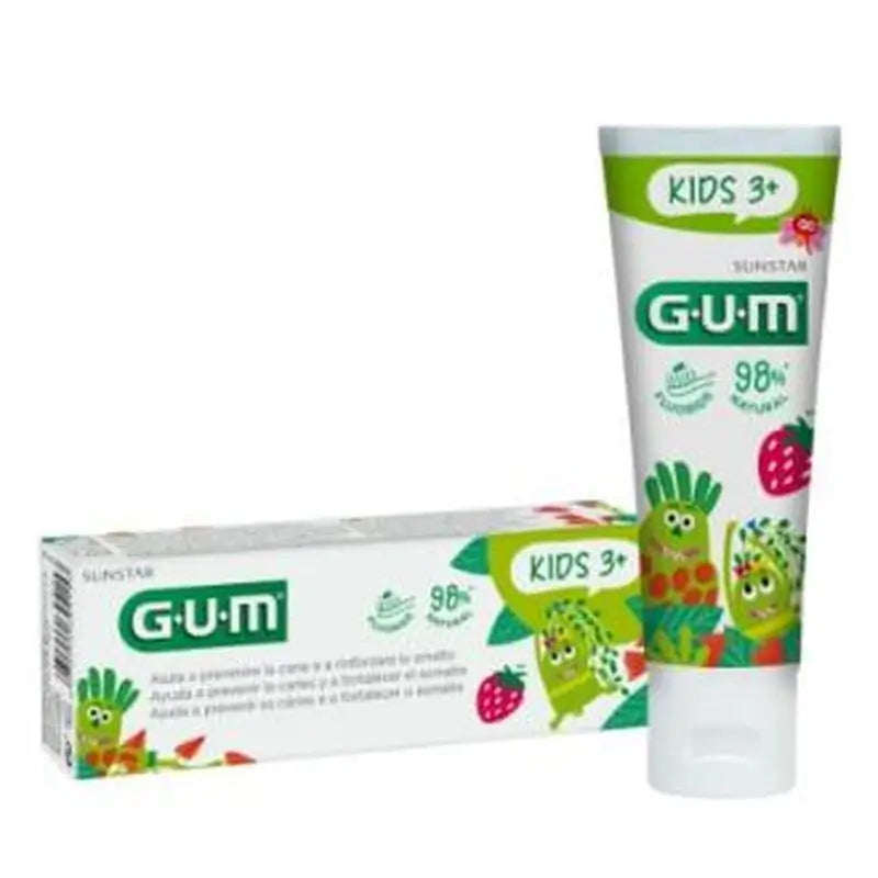 Gum Kids Pasta Dental Infan 2-6 Años Fresa 50Ml Fluor