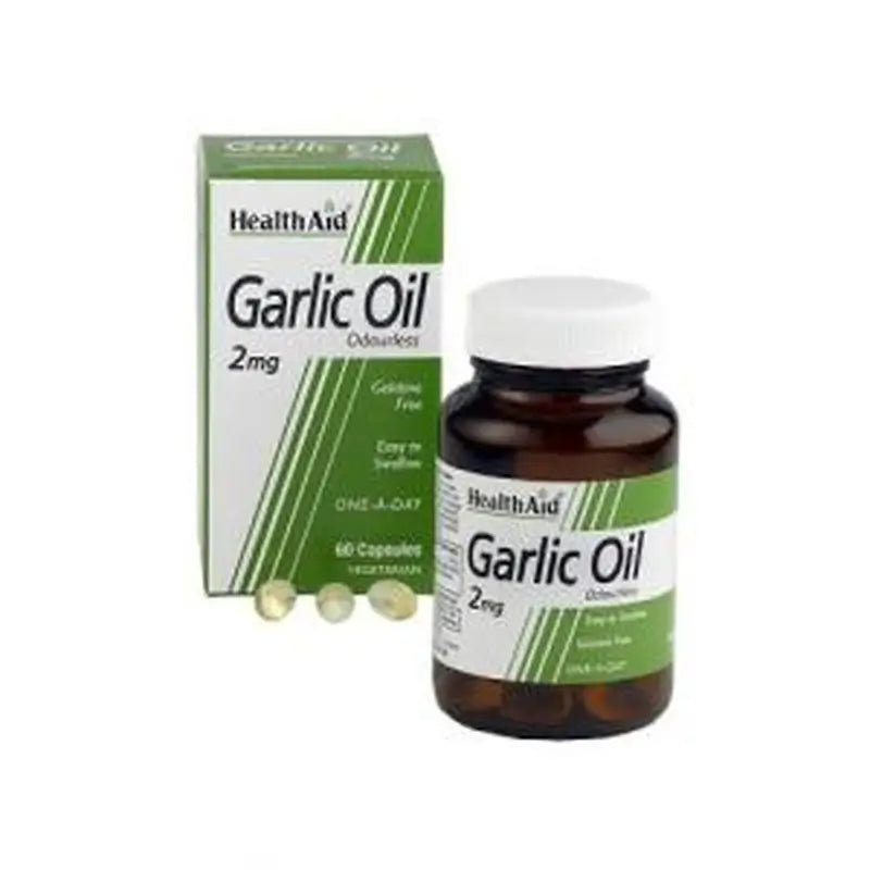 Health Aid Aceite De Ajo (Garlic Oil) 2Mg. 60Cap.