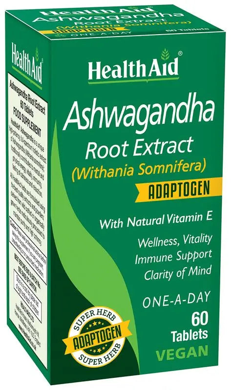 Health Aid Ashwagandha, 60 Capsules