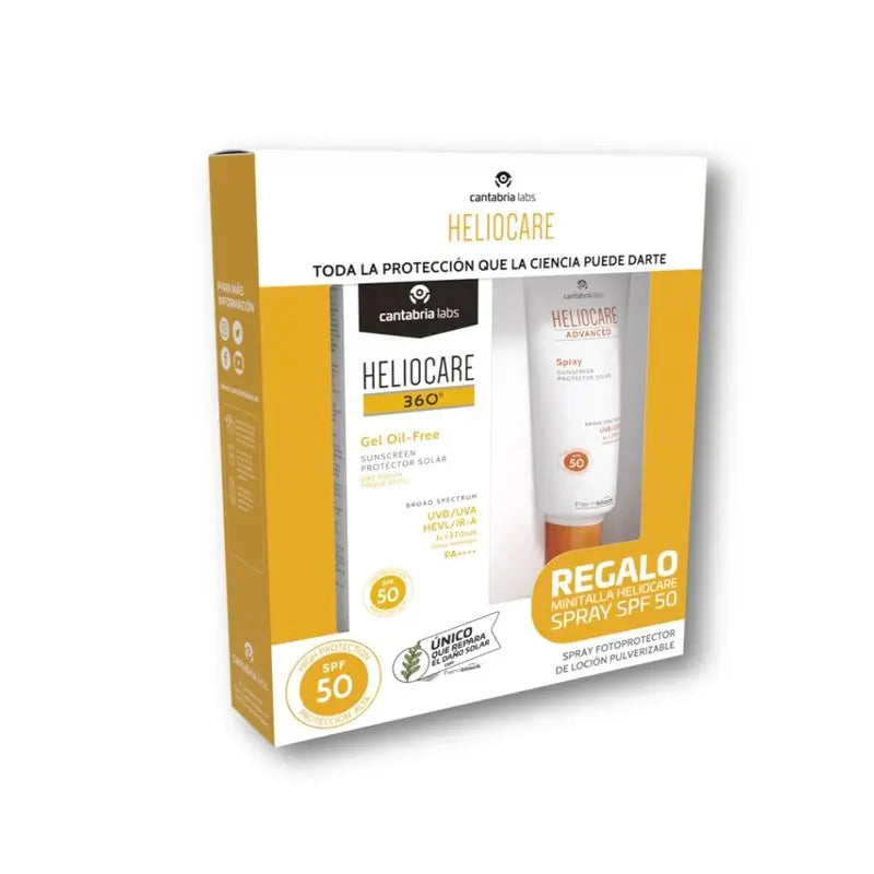 Heliocare 360ºpack Oil Free Gel 50Ml + Gift Spray 75Ml Spf50+