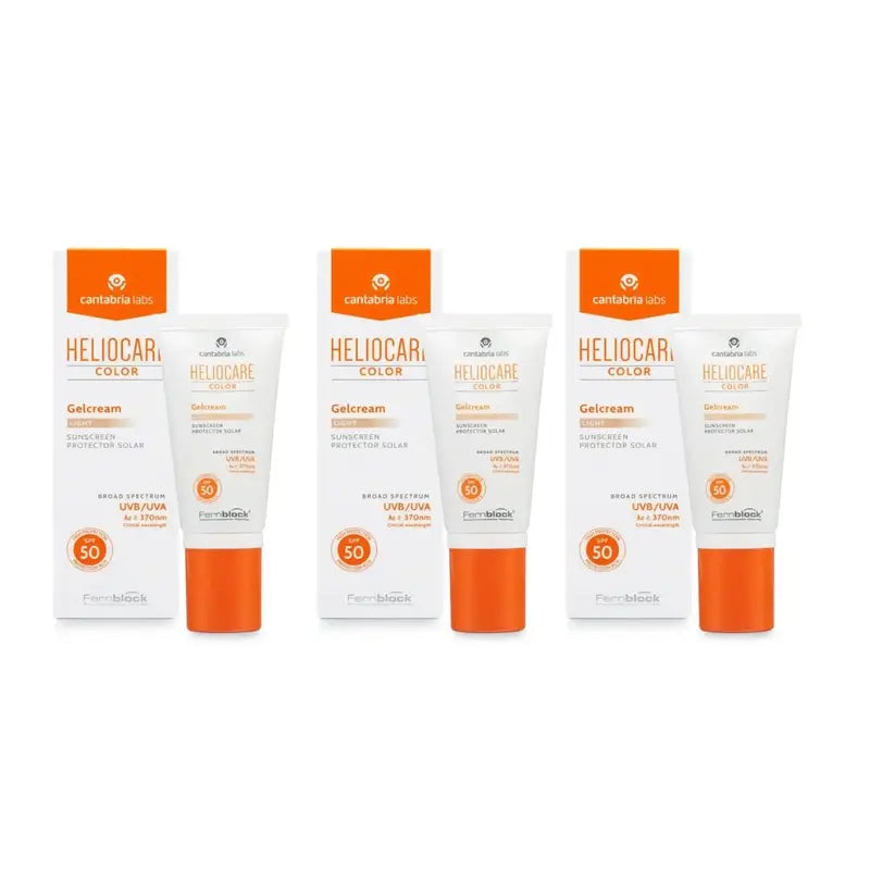Heliocare Colour Gel Cream Light Spf 50+, 3X50 Ml