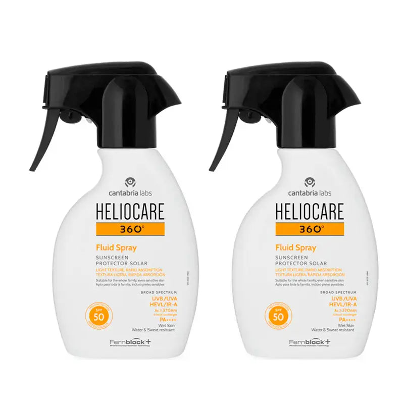 Heliocare Duplo 360º Fluid Spray Spf 50, 2X250 Ml