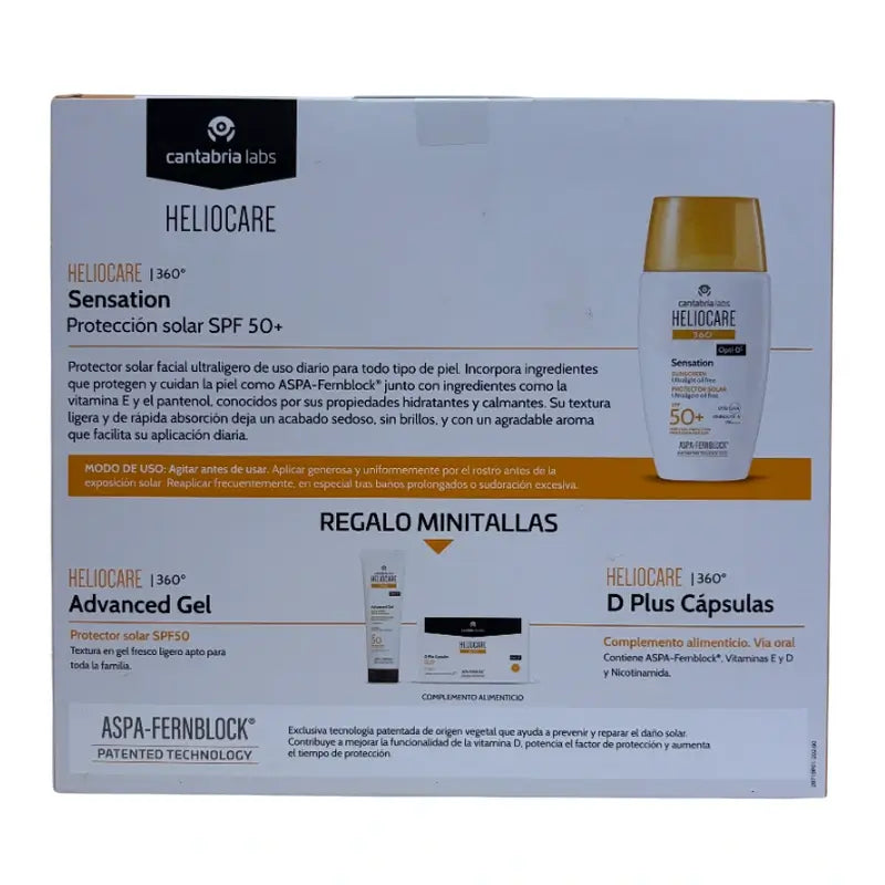 Heliocare Pack 360 Sensation 50Ml+ Minitallat Advanced