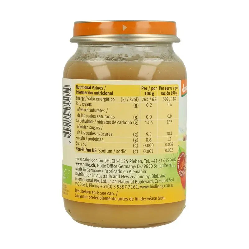 Holle Apple & Peach Jar, 6 units