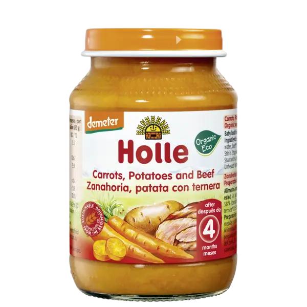 Holle Organic Carrot, Potato and Beef Tart Organic, 190 Grams