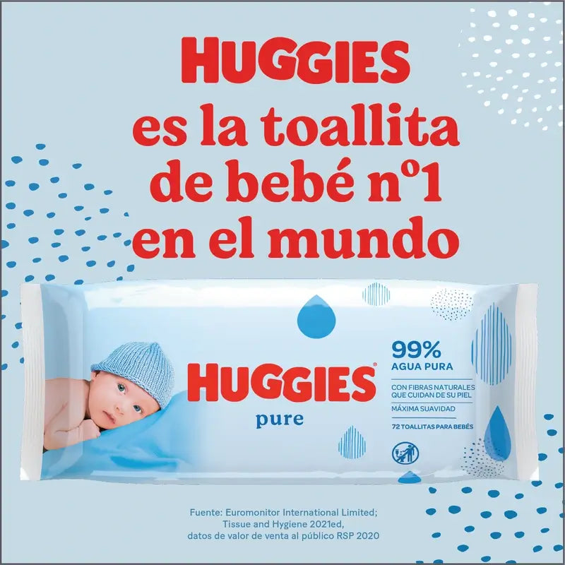 Huggies Pure Wipes , 168 pcs.