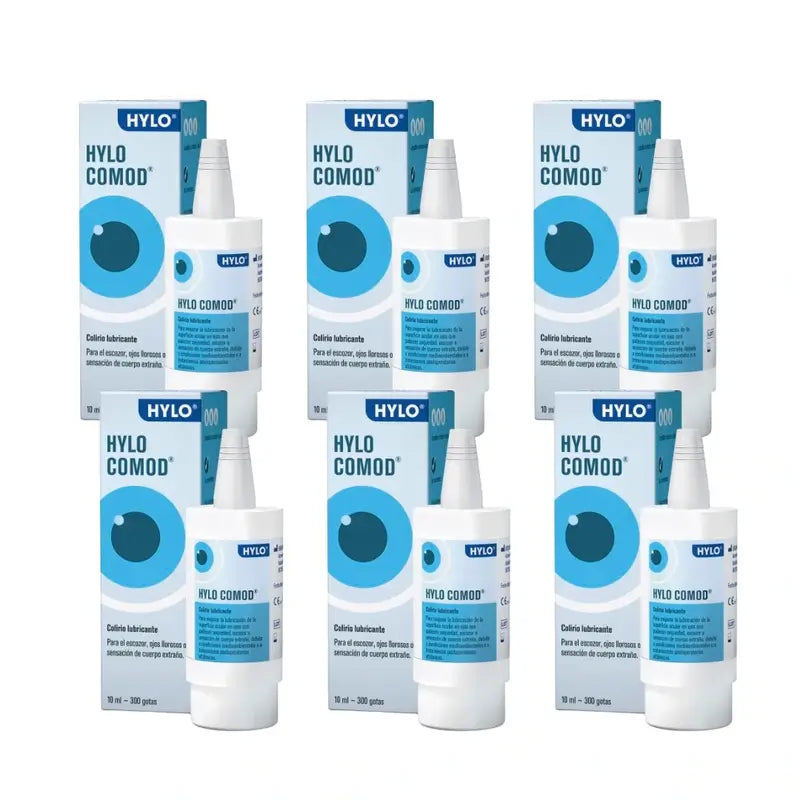 Hylo Comod Eye Drops 10 ml, Pack of 6