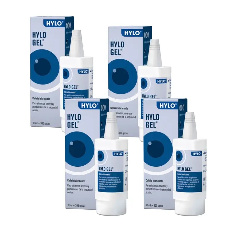 Hylo Gel Eye Drops 10 ml, Pack of 4
