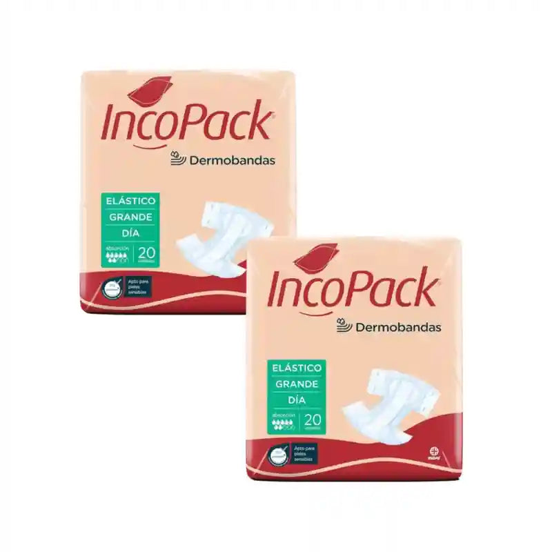 Incopack Anatomical Elastic Day Large Size, Pack 2, 160 pcs.