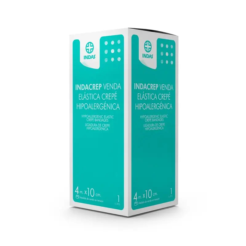 Indacrep Crepe Elastic Bandage 4 M X 10 Cm. 1 pc., 1 pc.