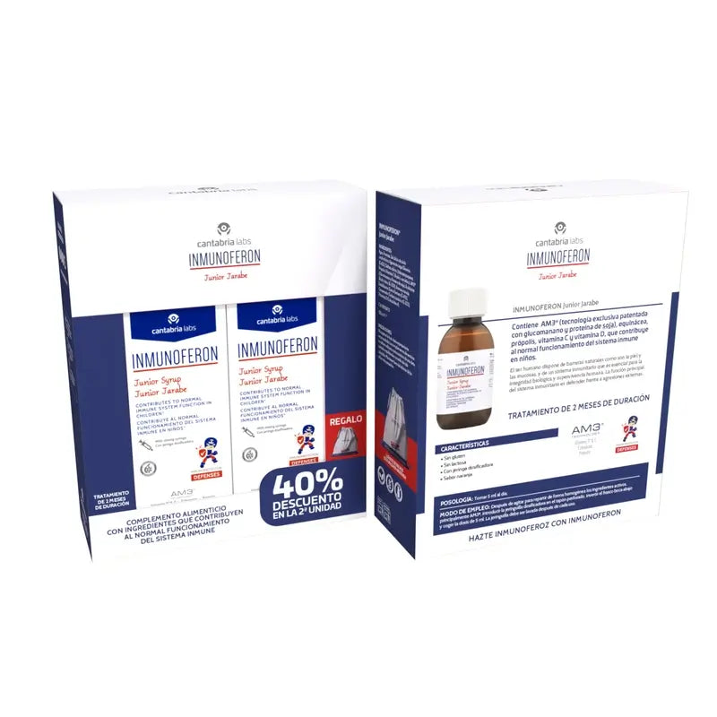 Inmunoféron Defensas Pack Duplo Junior Sirop 150 Ml
