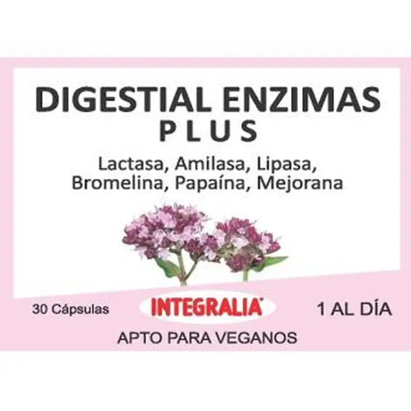 Integralia Digestial Enzimas Plus 30 Cápsulas